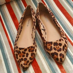 Cheetah print flats
